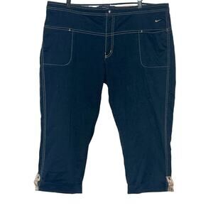 Vintage Nike Capri Cargo Pants Womens XL 16-18 90s‎ Blue Cotton